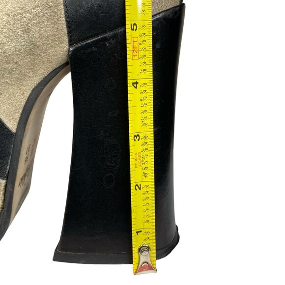 Vintage Rare Y2K Buffalo London Zebra Mega Platform Ankle Boots Size 37 US 6.5 - Picture 16 of 16